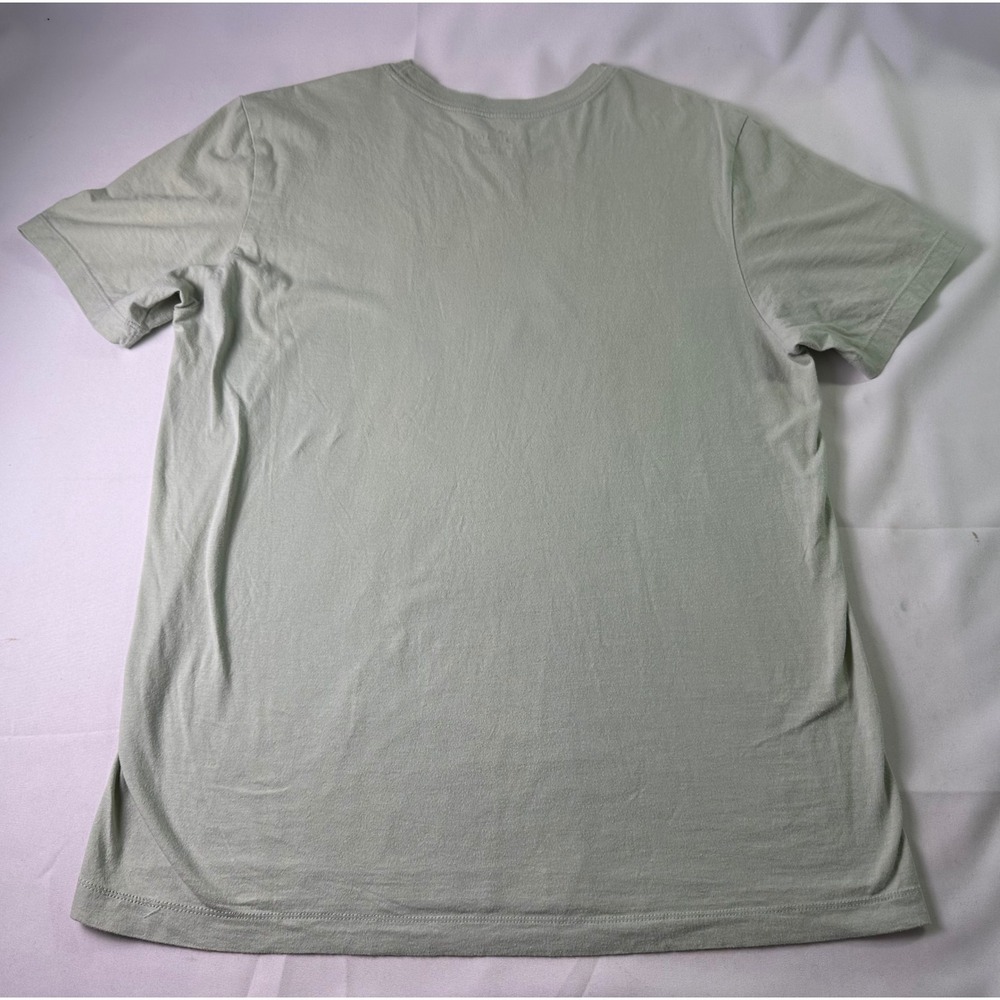 Nike Graphic T Shirt Mens Medium Sage Green Blue Safari Print Distressed Stained - Picture 5 of 7